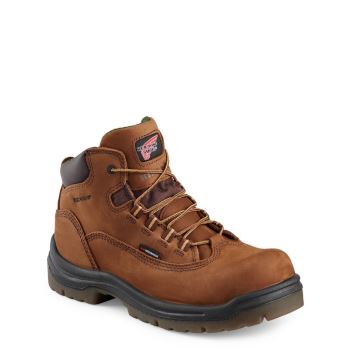Red Wing King Toe® 5-inch Waterproof Safety Toe Womens Safety Boots Brown - Style 2340